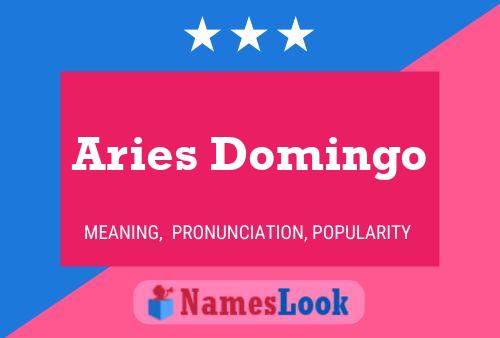 Aries Domingo பெயர் போஸ்டர்