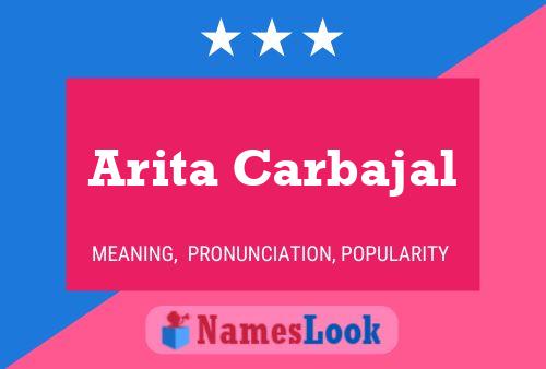 Arita Carbajal பெயர் போஸ்டர்