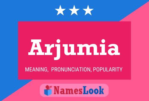 Arjumia பெயர் போஸ்டர்