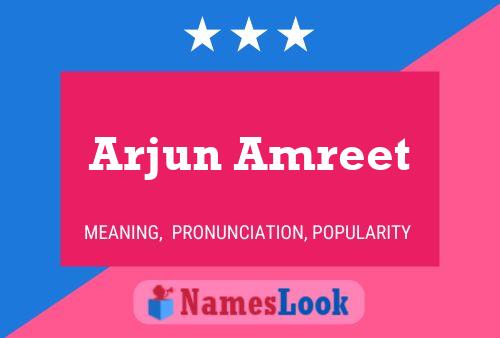 Arjun Amreet பெயர் போஸ்டர்