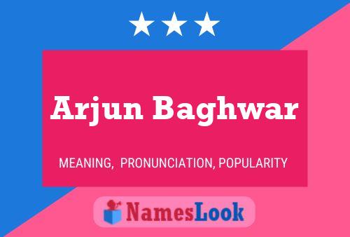 Arjun Baghwar பெயர் போஸ்டர்