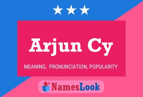 Arjun Cy பெயர் போஸ்டர்