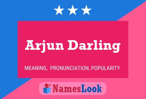 Arjun Darling பெயர் போஸ்டர்