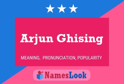 Arjun Ghising பெயர் போஸ்டர்