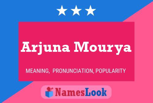 Arjuna Mourya பெயர் போஸ்டர்