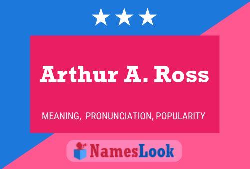 Arthur A. Ross பெயர் போஸ்டர்