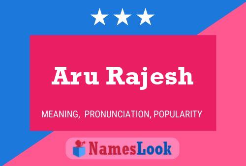 Aru Rajesh பெயர் போஸ்டர்