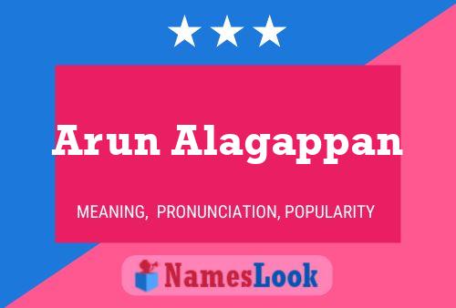 Arun Alagappan பெயர் போஸ்டர்