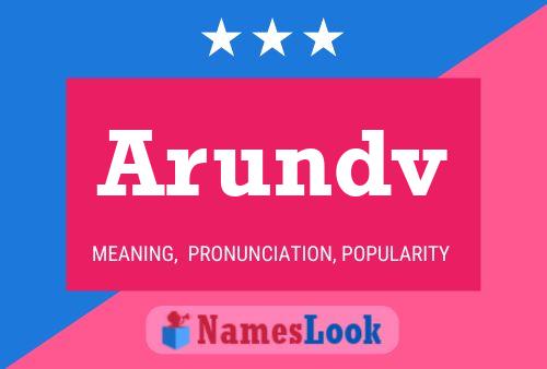 Arundv பெயர் போஸ்டர்