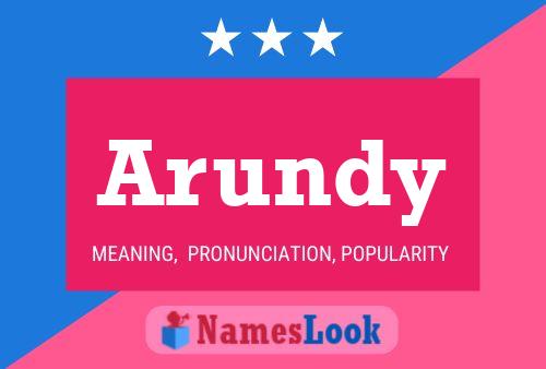 Arundy பெயர் போஸ்டர்