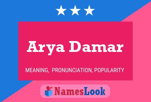 Arya Damar பெயர் போஸ்டர்