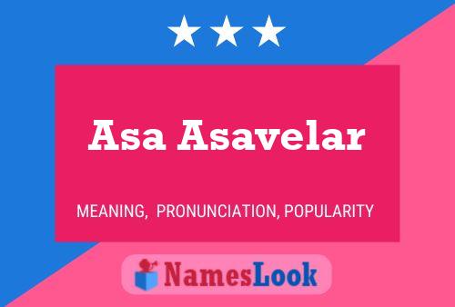 Asa Asavelar பெயர் போஸ்டர்