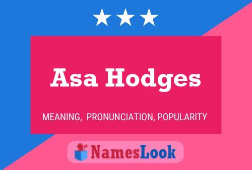 Asa Hodges பெயர் போஸ்டர்