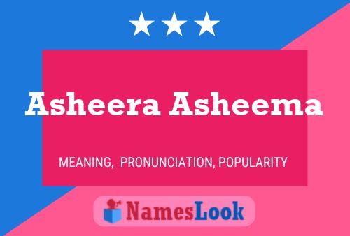 Asheera Asheema பெயர் போஸ்டர்