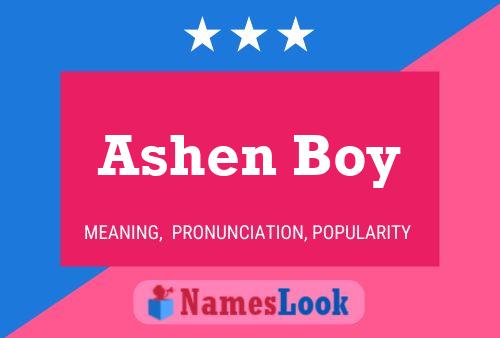 Ashen Boy பெயர் போஸ்டர்