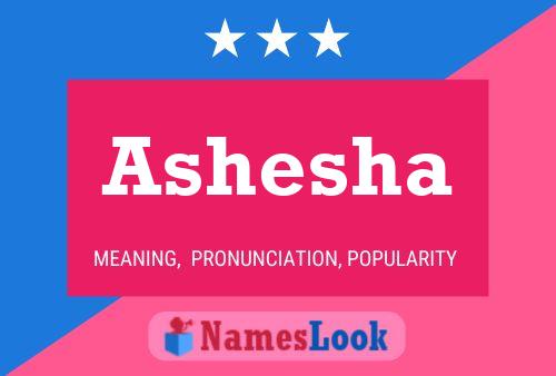 Ashesha பெயர் போஸ்டர்