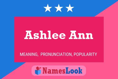 Ashlee Ann பெயர் போஸ்டர்