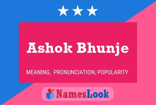 Ashok Bhunje பெயர் போஸ்டர்