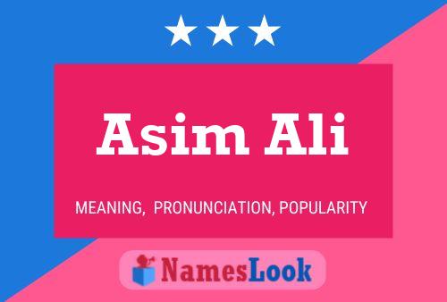 Asim Ali பெயர் போஸ்டர்