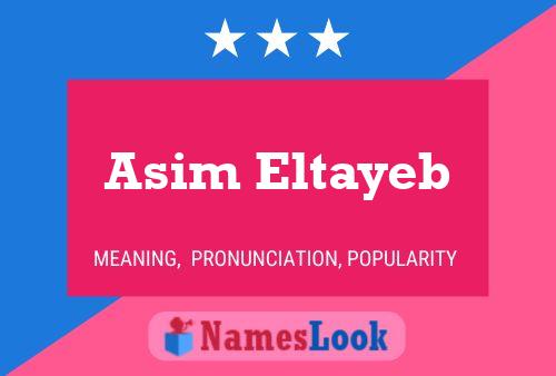 Asim Eltayeb பெயர் போஸ்டர்