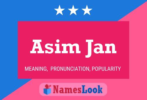 Asim Jan பெயர் போஸ்டர்