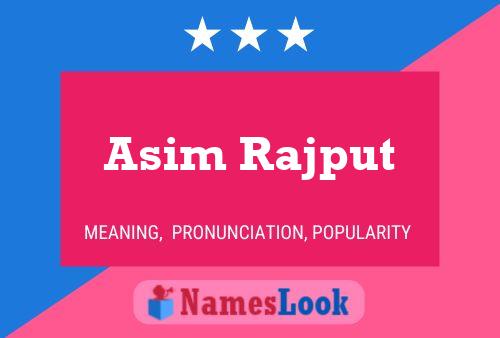 Asim Rajput பெயர் போஸ்டர்