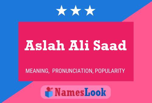 Aslah Ali Saad பெயர் போஸ்டர்