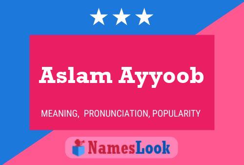 Aslam Ayyoob பெயர் போஸ்டர்