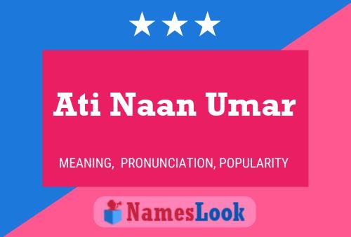 Ati Naan Umar பெயர் போஸ்டர்