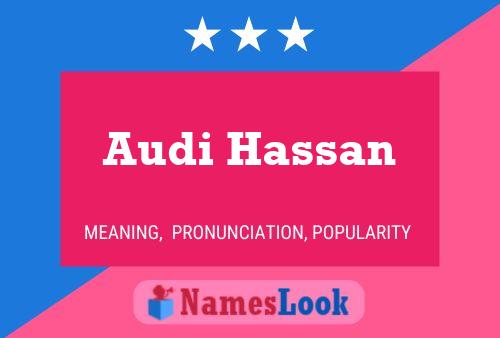 Audi Hassan பெயர் போஸ்டர்