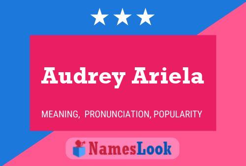 Audrey Ariela பெயர் போஸ்டர்