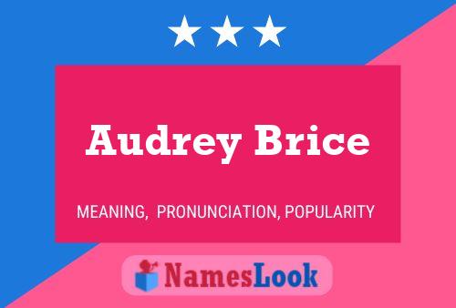 Audrey Brice பெயர் போஸ்டர்