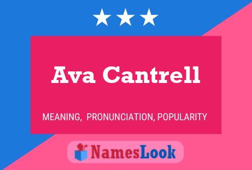 Ava Cantrell பெயர் போஸ்டர்