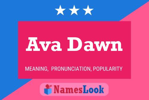 Ava Dawn பெயர் போஸ்டர்