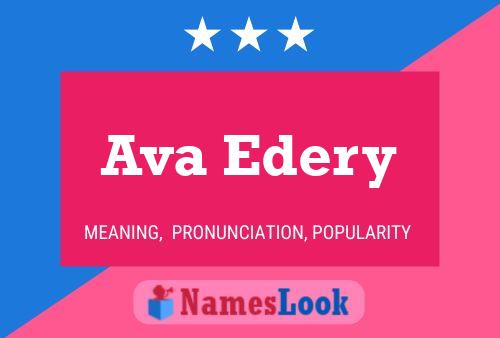 Ava Edery பெயர் போஸ்டர்