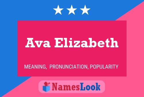 Ava Elizabeth பெயர் போஸ்டர்