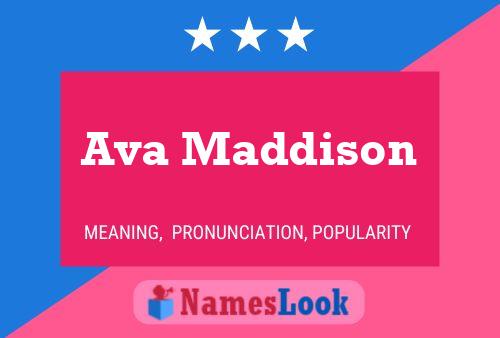 Ava Maddison பெயர் போஸ்டர்