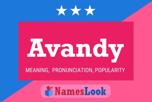 Avandy பெயர் போஸ்டர்