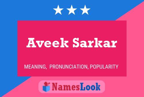 Aveek Sarkar பெயர் போஸ்டர்