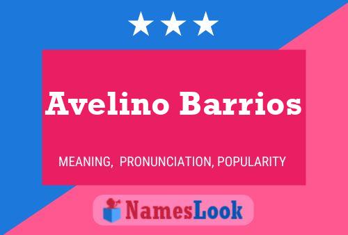 Avelino Barrios பெயர் போஸ்டர்