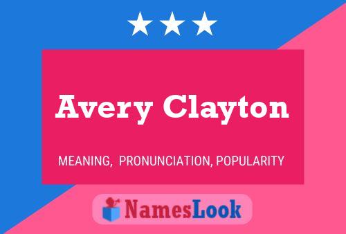 Avery Clayton பெயர் போஸ்டர்