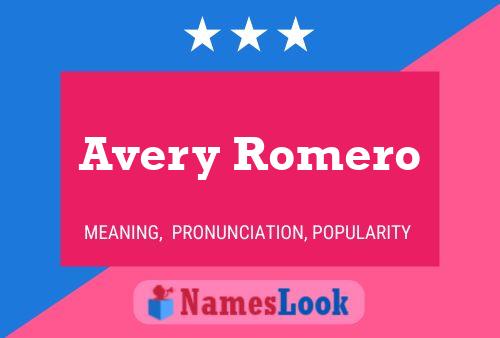 Avery Romero பெயர் போஸ்டர்