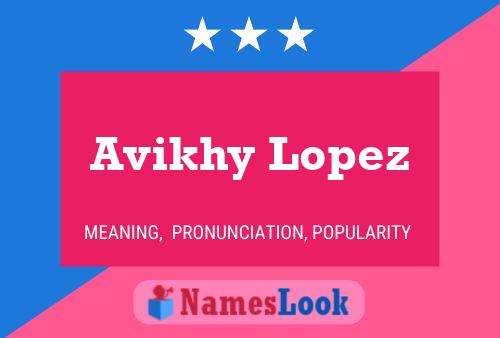 Avikhy Lopez பெயர் போஸ்டர்