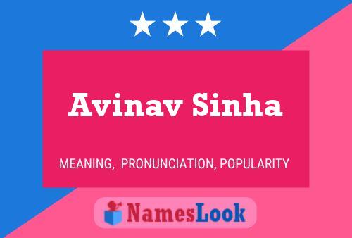 Avinav Sinha பெயர் போஸ்டர்