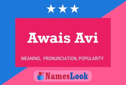 Awais Avi பெயர் போஸ்டர்