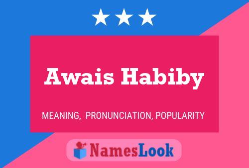 Awais Habiby பெயர் போஸ்டர்