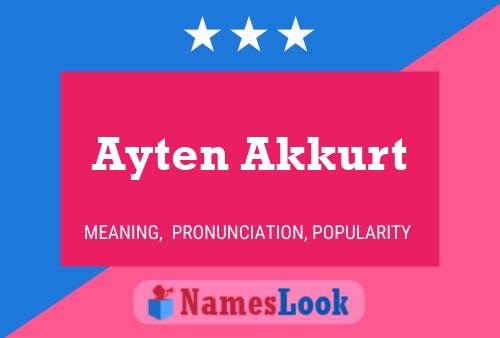 Ayten Akkurt பெயர் போஸ்டர்