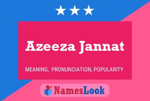 Azeeza Jannat பெயர் போஸ்டர்