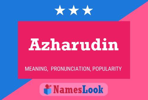 Azharudin பெயர் போஸ்டர்