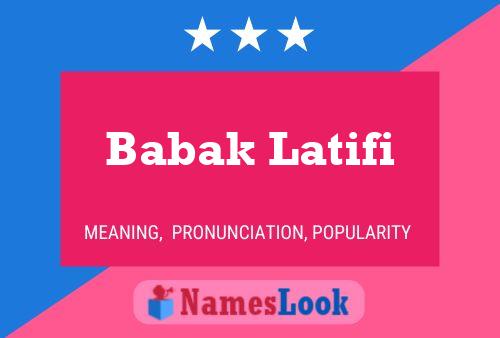 Babak Latifi பெயர் போஸ்டர்